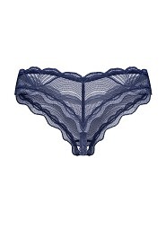 Figi Obsessive Nightly Blue Crotchless Thong XS-2XL