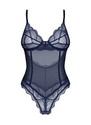 Body Obsessive Nightly Blue Crotchless Teedy XS-2XL
