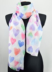 Apaszka Noviti CS024 Serca I Kwiaty