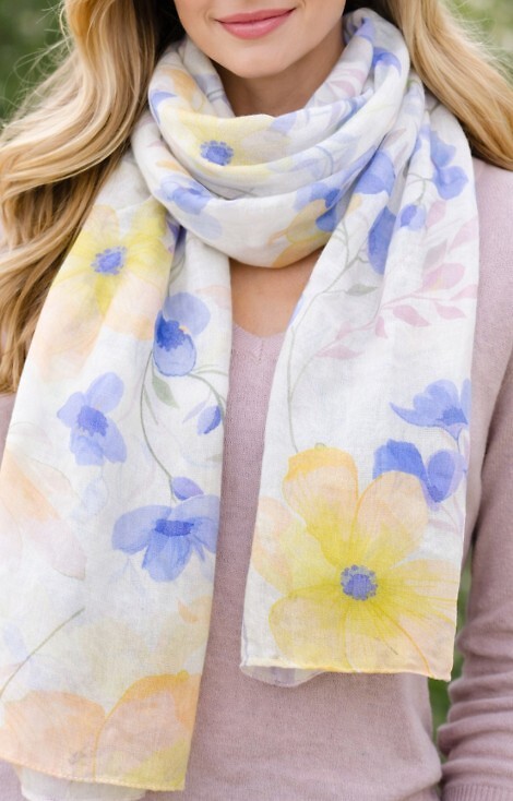 Apaszka Noviti CS024 Serca I Kwiaty