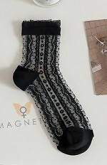 Skarpety Magnetis Kwiatki Paski