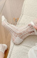 Skarpety Magnetis Kwiatki Paski