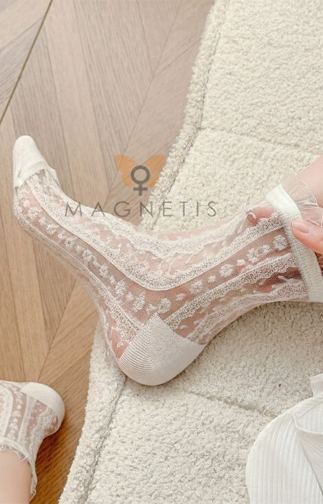 Skarpety Magnetis Kwiatki Paski