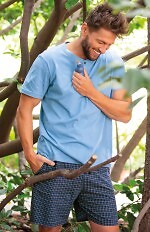 Piżama Key MNS 414 A26 kr/r M-2XL