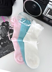 Skarpety Milena 1641 Prążek Ze Wstążką 37-41