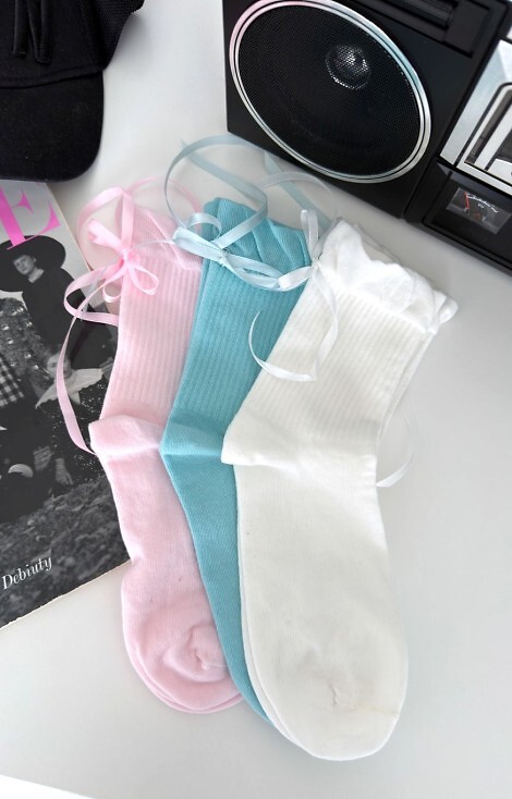 Skarpety Milena 1641 Prążek Ze Wstążką 37-41