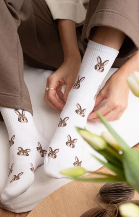 Skarpety Steven art.136 Happy Easter Króliczki 35-40