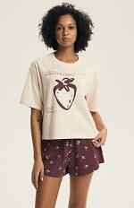 Piżama Henderson Ladies 44474 Evika kr/r S-3XL