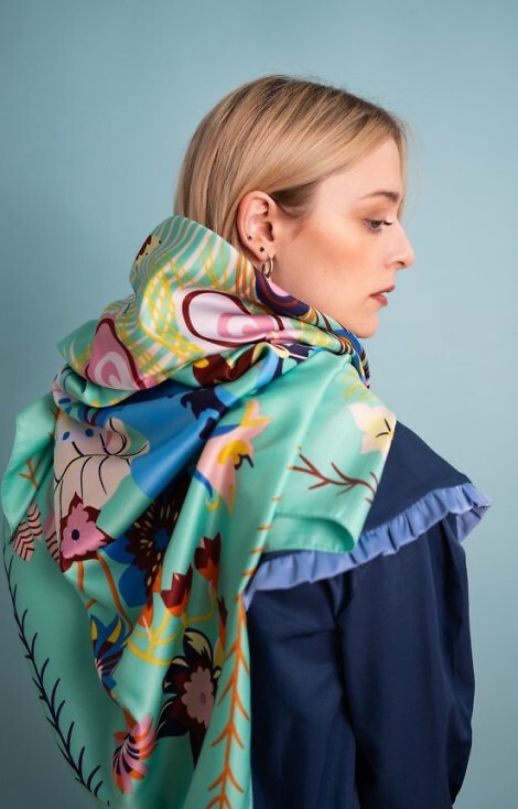 Chusta Art Of Polo 25233 Peacock