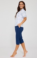 Piżama Cornette 347/347 Yvonne kr/r M-2XL rozpinana