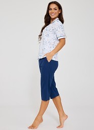 Piżama Cornette 347/347 Yvonne kr/r M-2XL rozpinana