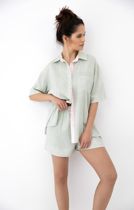 Piżama Sensis Simona kr/r XS-2XL rozpinana