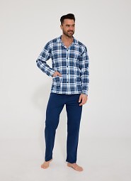 Piżama Cornette 114/83 dł/r S-2XL męska rozpianana