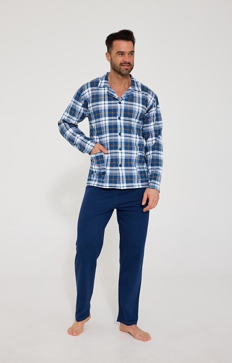 Piżama Cornette 114/83 dł/r S-2XL męska rozpianana