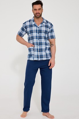 Piżama Cornette 318/60 kr/r M-2XL rozpinana męska