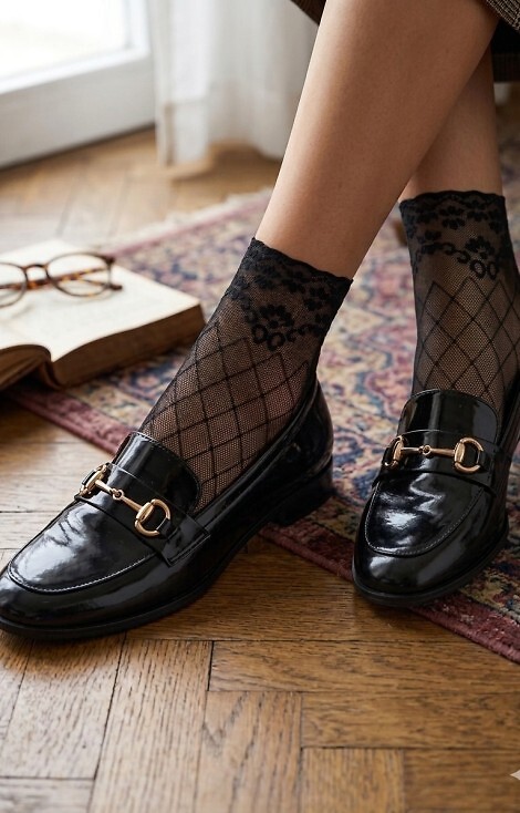 Skarpetki Noviti SN034 Koronkowe 36-41