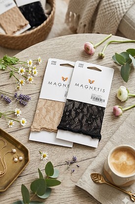 Skarpety Magnetis Koronka Kwiaty