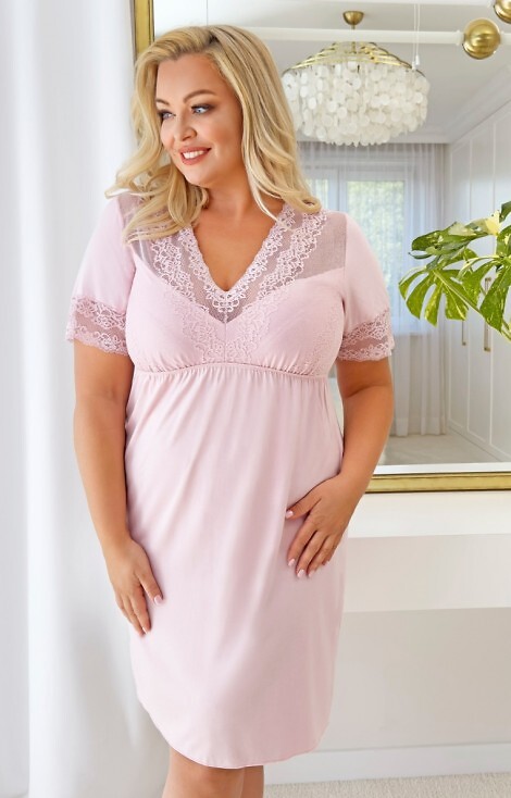 Koszula Donna Linda Plus kr/r 3XL-6XL