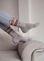 Skarpety Milena 0200-237 Wiśnie I Paski 37-41