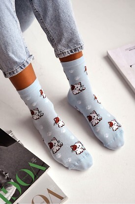 Skarpety Milena 0200-236 Małe Kotki 37-41 - zdjęcie 2