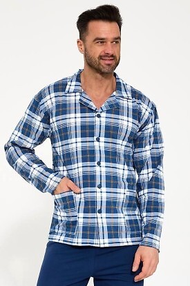 Piżama Cornette 114/83 dł/r 3XL/5XL rozpinana - zdjęcie 2