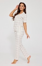 Piżama Cornette 879/342 Holly kr/r S-2XL rozpinana