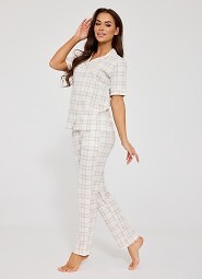 Piżama Cornette 879/342 Holly kr/r S-2XL rozpinana