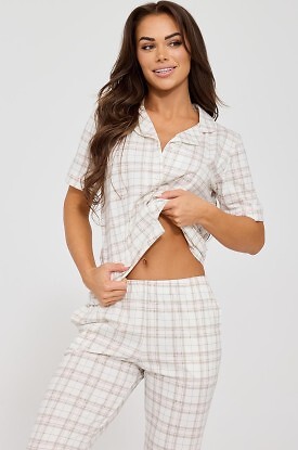 Piżama Cornette 879/342 Holly kr/r S-2XL rozpinana - zdjęcie 2