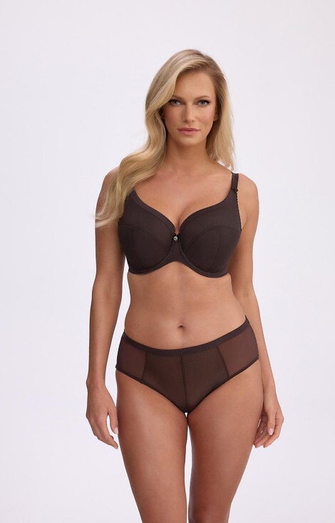 Biustonosz semi soft Gaia BS 1058 Sonia Maxi Brązowy