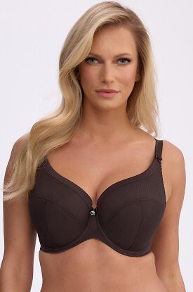 Biustonosz semi soft Gaia BS 1058 Sonia Brązowy - zdjęcie 2