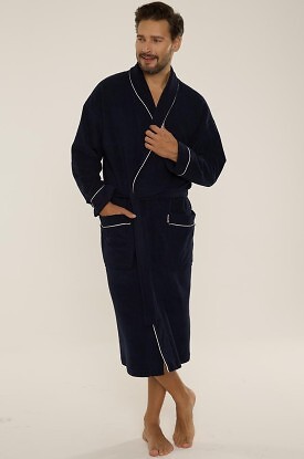 Szlafrok De Lafense 0481 Laurent M-2XL - zdjęcie 2