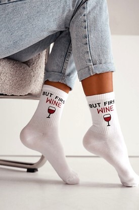 Skarpety Milena 0200-240 But First Wine 37-41