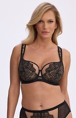 Biustonosz Soft Gaia BS 005 Charlotte Czarny-Beż