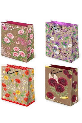 Torba Paw T-2 Kraft Set 159 Kwiaty A'10 - zdjęcie 2