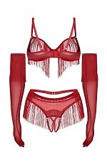 Komplet Obsessive Rossay S-3XL