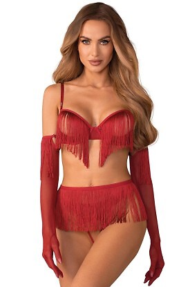 Komplet Obsessive Rossay S-3XL