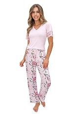 Piżama Donna Gabriela Long kr/r S-2XL