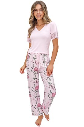 Piżama Donna Gabriela Long kr/r S-2XL