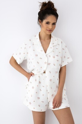 Piżama Sensis Coralie kr/r Frotte S-XL