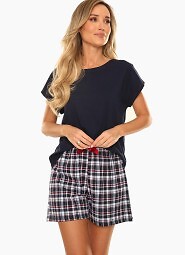 Piżama De Lafense 055 Morgan kr/r S-2XL