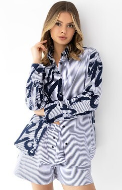 Piżama Sensis Hallie kr/r S-XL rozpinana