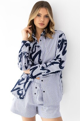 Piżama Sensis Hallie kr/r S-XL rozpinana