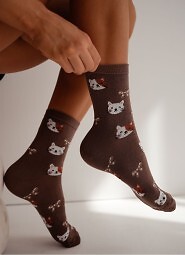 Skarpety Milena 0200-241 Kotki I Kokardki 37-41