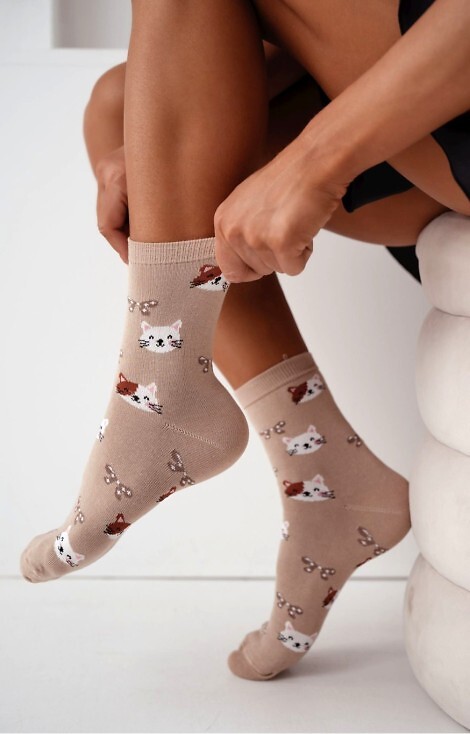 Skarpety Milena 0200-241 Kotki I Kokardki 37-41