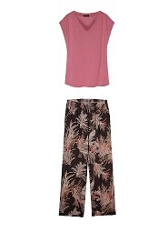 Spodnie piżamowe Mefemi Mix&Match Mila PDX1 Druk S-2XL