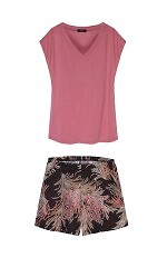 Spodenki piżamowe Mefemi Mix&Match Mila PDI1 Druk S-2XL