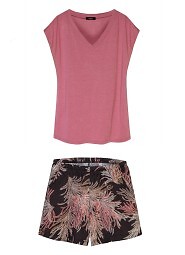 Spodenki piżamowe Mefemi Mix&Match Mila PDI1 Druk S-2XL