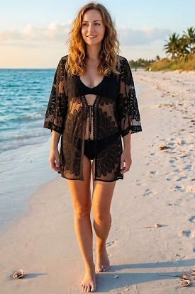 Tunika Gawrońska Plażowa Koronka