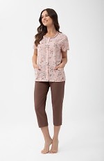 Piżama Luna 1304 kr/r 2XL-3XL L26 rozpinana