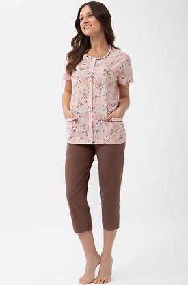 Piżama Luna 1304 kr/r 2XL-3XL L26 rozpinana